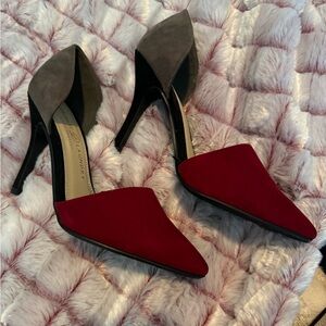 Two tone ladies heels.